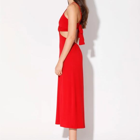 Walter Baker Sandrine Dress, Scarlet Red Cut Out XL - Picture 3 of 6